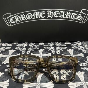 Chrome Hearts Transparent Brown Eyewear